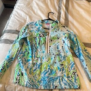 Lilly Blue + Green Pullover